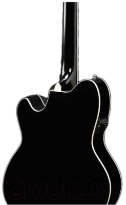 Электроакустическая гитара Ibanez Black High Gloss TCY10E-BK