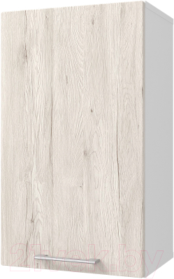 Шкаф навесной для кухни Горизонт Мебель Оптима 40 (рустик серый)