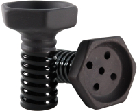 Чаша для кальяна THOR Evil Screw Clay / AHR02467 (черный) - 