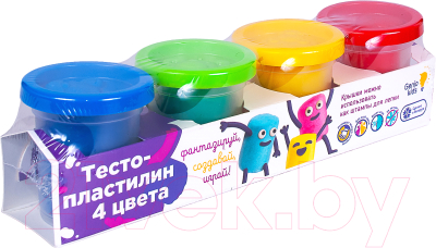 Изображение товара Набор для лепки Genio Kids Тесто-пластилин / TA1008V (4 цвета)
