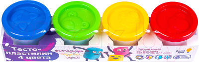 Изображение товара Набор для лепки Genio Kids Тесто-пластилин / TA1008V (4 цвета)