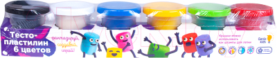 Набор для лепки Genio Kids Тесто-пластилин / TA1009V (6 цветов)