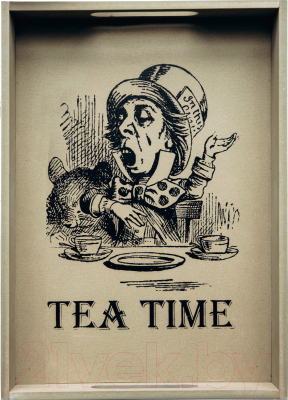 Поднос Grifeldecor Tea Time / BZ172-8W22 (оливковый)
