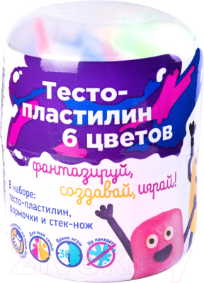 Набор для лепки Genio Kids Тесто-пластилин / TA1065V (6 цветов)