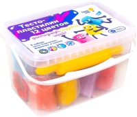 Набор для лепки Genio Kids Тесто-пластилин / TA1068V (12 цветов) - 
