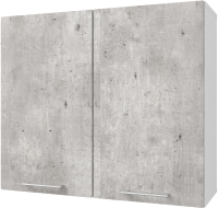 Шкаф навесной для кухни Горизонт Мебель Оптима 80 (бетон лайт) - 