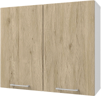 Шкаф навесной для кухни Горизонт Мебель Оптима 80 (рустик натур) - 
