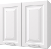 Шкаф навесной для кухни Горизонт Мебель Классик 80 (белый эмалит) - 