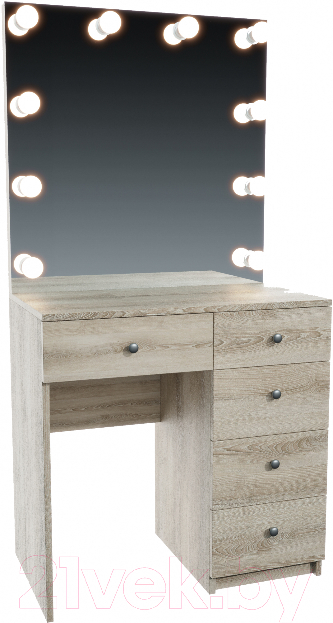 Туалетный столик с зеркалом Мир Мебели С подсветкой 24 ZS