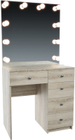 Туалетный столик с зеркалом Мир Мебели С подсветкой 24 ZS - 