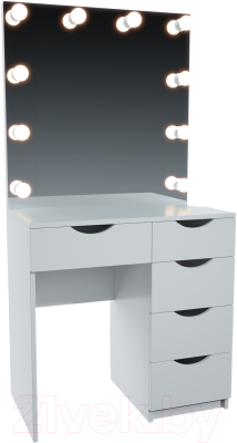 Туалетный столик с зеркалом Мир Мебели С подсветкой 25 ZB