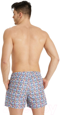 Шорты для плавания ARENA Beach Short Allover Men's White Multi / 005253 100 (S)