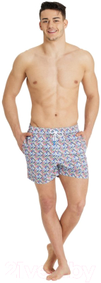 Шорты для плавания ARENA Beach Short Allover Men's White Multi / 005253 100 (S)