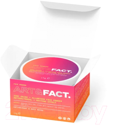 Пудра рассыпчатая Art&Fact Zinc Oxide + Allantoin Face Powder антисептическая (15г)