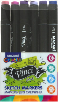 

Набор маркеров Mazari, Vinci Black / M-15140- 6
