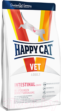 Happy Cat Vet Diet Intestinal LowFat / 70505 (300г) Сухой корм для ...