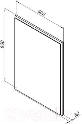 Комплект мебели для ванной Aquanet Lino 60 / 302533