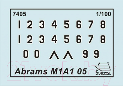 Изображение товара Сборная модель Звезда Американский основной боевой танк Абрамс М1А1 / 7405