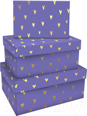 Набор коробок подарочных Meshu Hearts of gold / MS_46609
