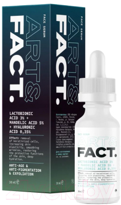 Сыворотка для лица Art&Fact Lactobionic Acid 3% + Mandelic Acid 5% (30мл)