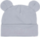 Шапочка для малышей Amarobaby Nature Essence Bear / AB-OD22-NE16Be/11-46 (серый) - 