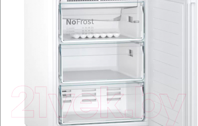 Холодильник с морозильником Bosch KGN39UW22R