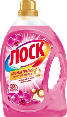 Гель для стирки ЛОСК Ароматерапия Орхидея и Масло Макадамии (2.92л) - 