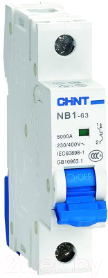 Выключатель автоматический Chint NB1-63 1P 1A 6кА х-ка C (DB) / 179613