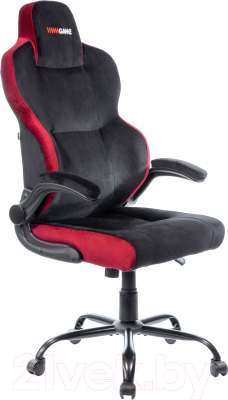 Кресло геймерское Vmmgame Unit Velour / XD-A-VRBKRD (черный/красный)