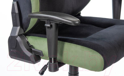 Кресло геймерское Vmmgame Unit Velour Upgrade с регулируемой спинкой / XD-A-VRBKGN-B23 (черный/зеленый)