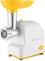 Мясорубка электрическая Kitfort KT-2113-2 (белый/желтый) - 