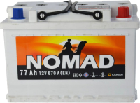 

Автомобильный аккумулятор Kainar, Nomad 6СТ-77 Рус L+ / 077112301021107110R