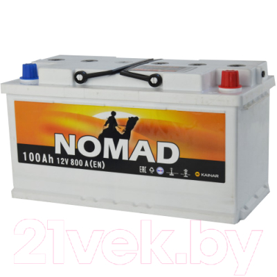 Автомобильный аккумулятор Kainar Nomad 6СТ-100 Рус L+ / 100101001021107110R (100 А/ч)