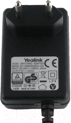 Блок питания Yealink 5VDC.600mA