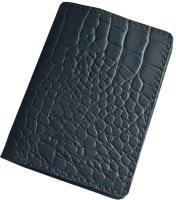 Обложка на паспорт Alligatore Bianco ОД35 (изумрудный) - 