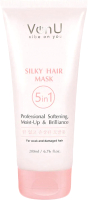 Маска для волос Von-U Шелк для волос 5 в 1 Silky Hair Mask (200мл) - 