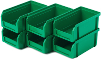 Набор лотков для метизов Стелла-техник V-1-К6 (зеленый) - 