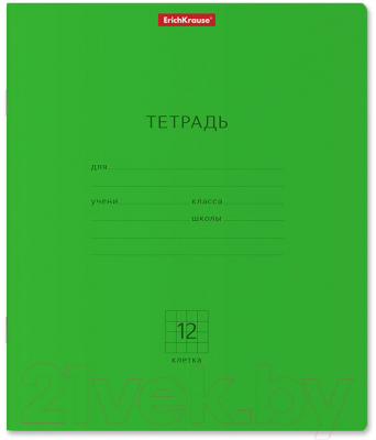 Изображение товара Тетрадь Erich Krause Классика. Neon / 56537 (12л клетка, зеленый)