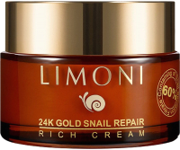 Крем для лица Limoni 24K Gold Snail Repair Rich Cream (50мл) - 