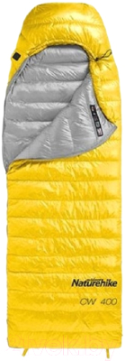 Спальный мешок Naturehike CW400 / NH18C400-D (М, желтый)