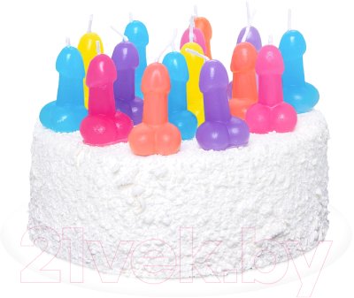 Набор свечей для торта Pecado Мини-пенис 12022-03 (10шт)