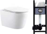 

Унитаз подвесной с инсталляцией Aquanet, Atago 2.0 W / 886668SDOO + 302186