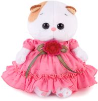 Мягкая игрушка Budi Basa Кошечка Ли-Ли Baby в платье с вязаным цветочком / LB-013 - 