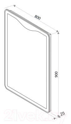 Зеркало Континент Amaze Led 80x90 (с подогревом)