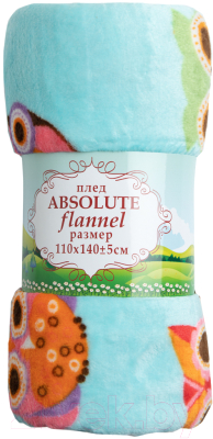 Плед для малышей TexRepublic Absolute Flannel 110x140 / 28899 (бирюзовый/розовый/оранжевый)