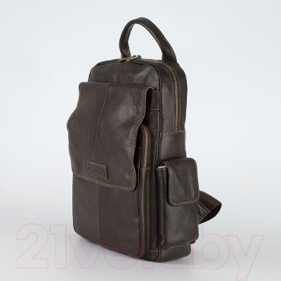 Рюкзак Poshete 253-1136-7-DBW (коричневый)