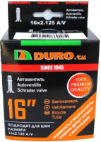 Камера для велосипеда Duro 16x2.125 A/V / DHB01003 - 
