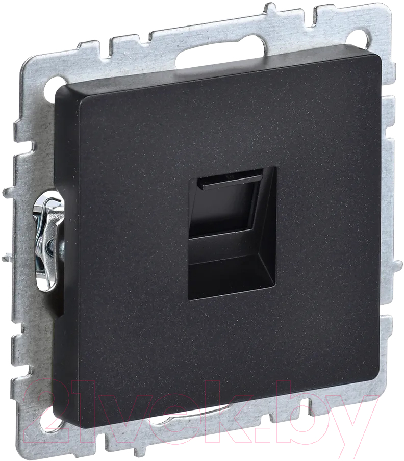 Розетка IEK BR-K10-1-K02 (черный)