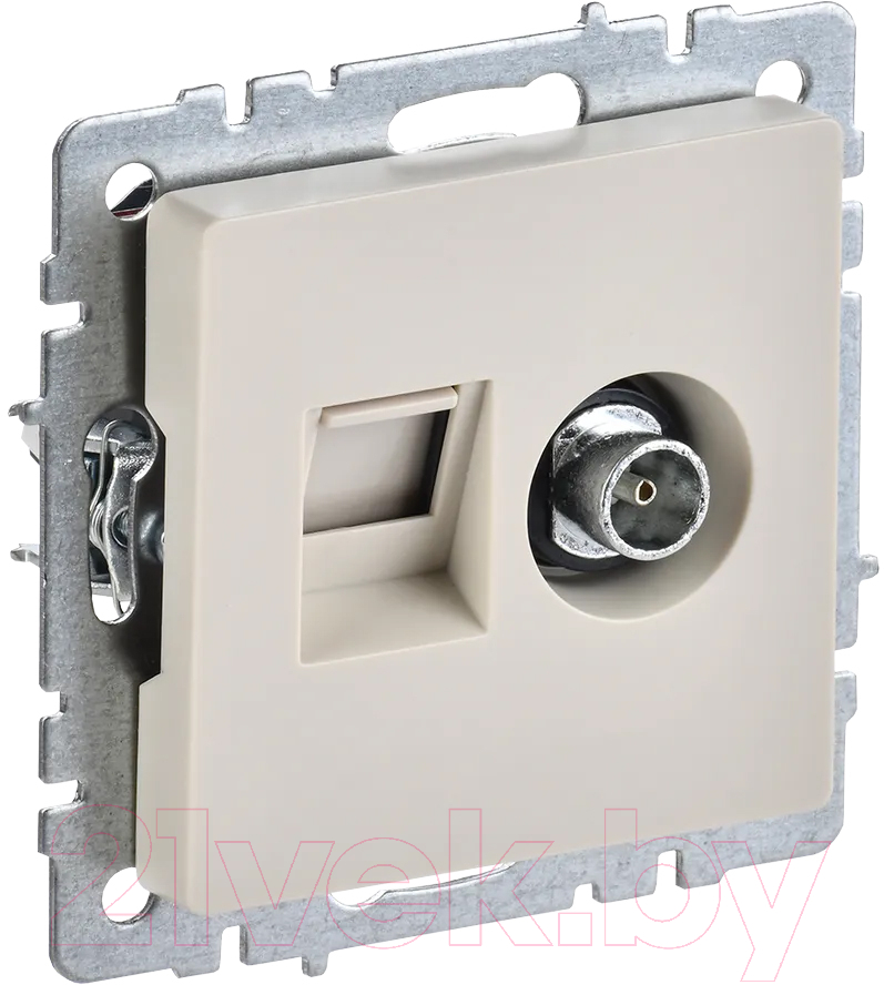 Розетка IEK BR-AK20-1-K10 (бежевый)