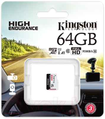 Карта памяти Kingston MicroSDXC UHS-I 64GB (SDCE/64GB)